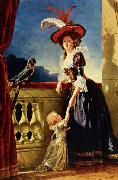 Portrait of Louise Elisabeth of France with her son